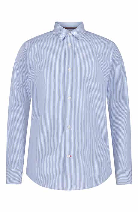 Tommy Hilfiger Long Sleeve Stretch Poplin Stripe Shirt