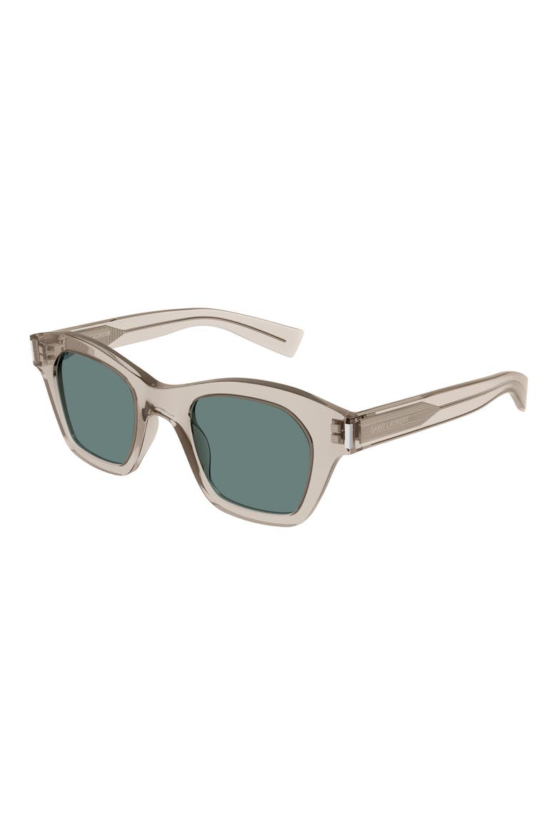 47mm Small Rectangular Sunglasses, Alternate, color, BEIGE