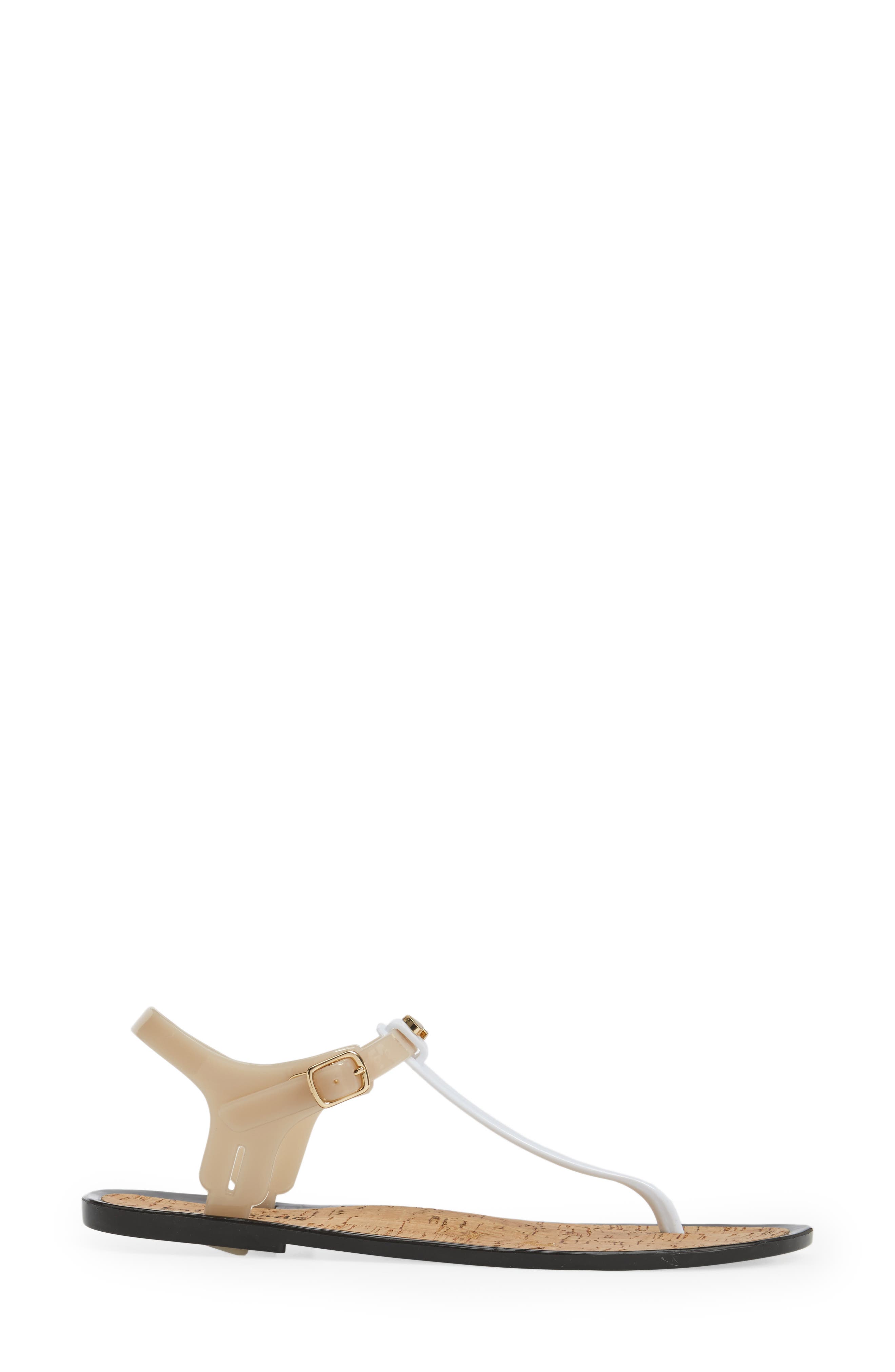 'yari' sandal, Alternate, color, WHITE/ DUSTY MAUVE