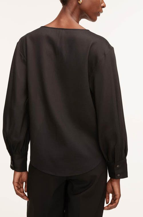 REBECCA TAYLOR REBECCA TAYLOR DRAWSTRING LONG SLEEVE BLOUSE