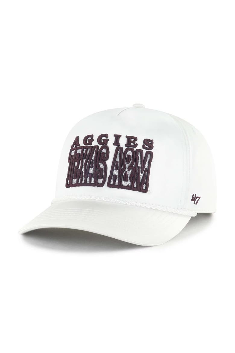 Women's '47 White Texas A&M Aggies Outspoken Hitch Adjustable Hat, Alternate, color, White