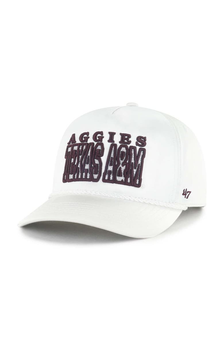 '47 Women's '47 White Texas A&M Aggies Outspoken Hitch Adjustable Hat, Alternate, color, White
