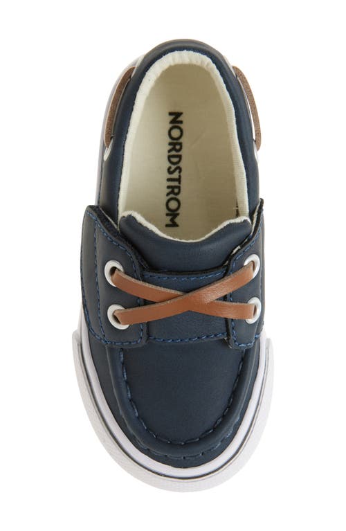Nordstrom Kids' Orion Boat Shoe In Navy