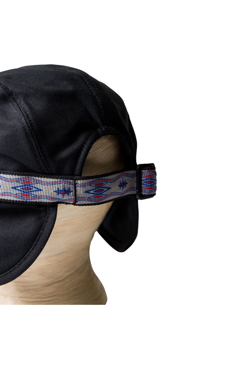 KAVU Strapcap Trapper Cap, Alternate, color, Jet Black