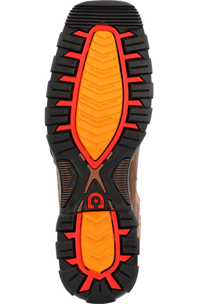 DURANGO Composite Toe Western Work Boot, Main, color, Bay Brown And Steel Cut Oat