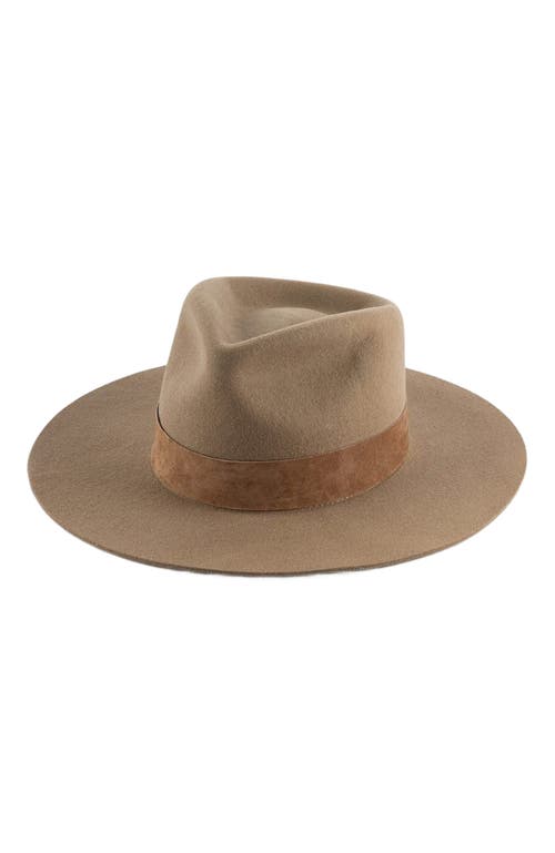 Gigi Pip Miller Classic Fedora Hat in Brown 