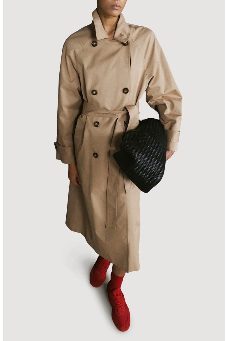 Angela Belted Trench Coat, Main, color, BEIGE