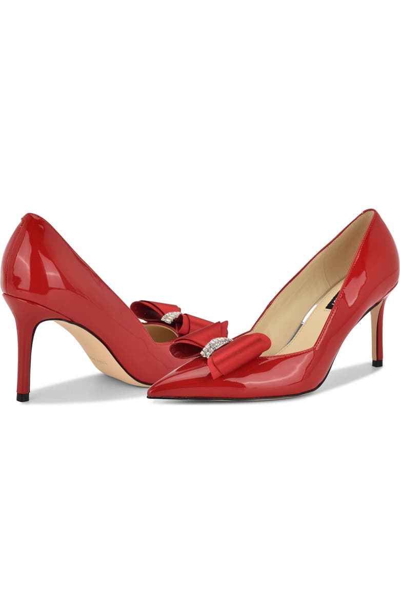Nine West Ceryn Pointed Toe Pump, Alternate, color, Medium Red