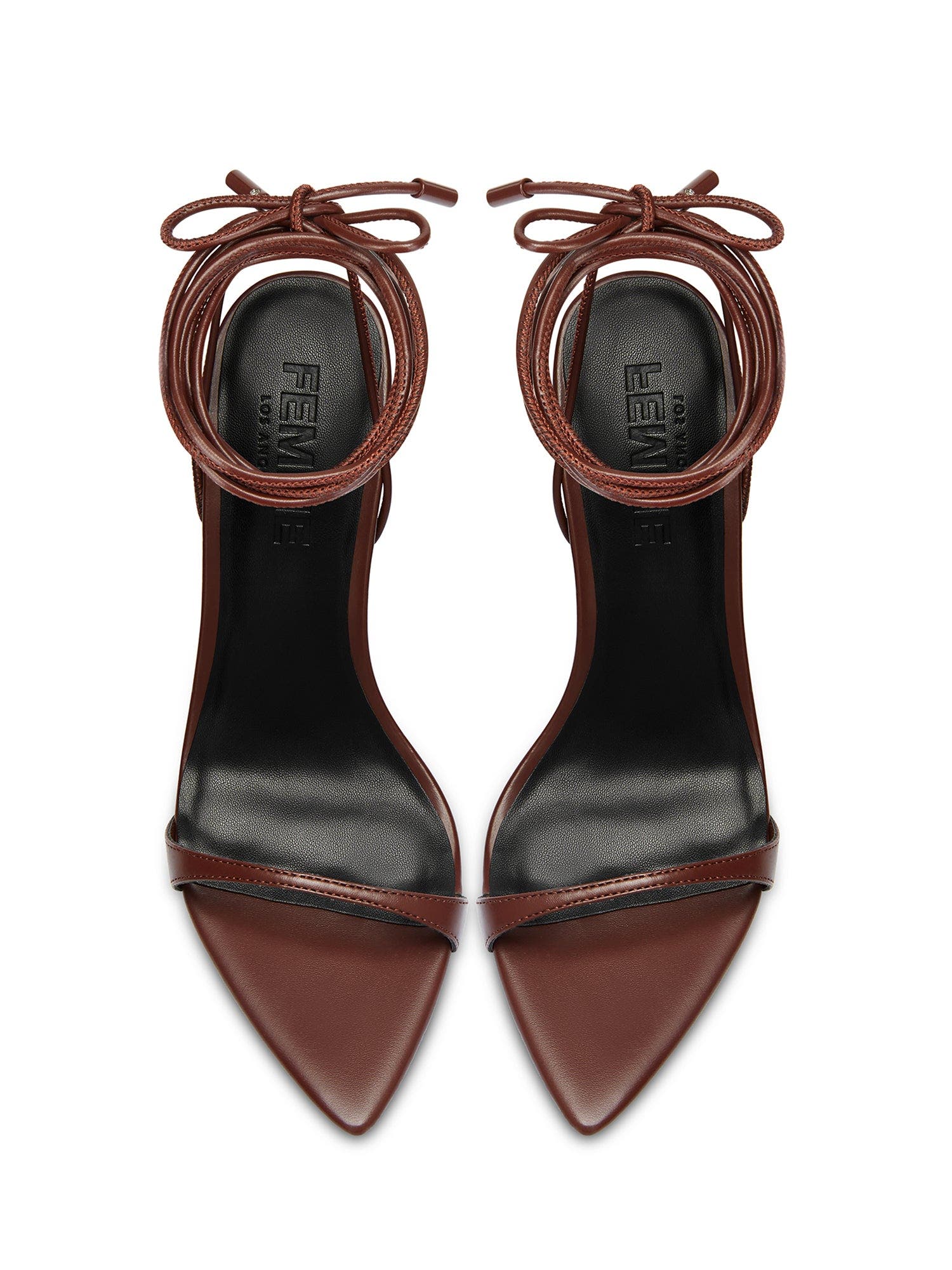 FEMME Lyra Lace Up Sandal, Alternate, color, Chocolate