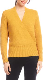 Karen Kane Surplice V-Neck Sweater