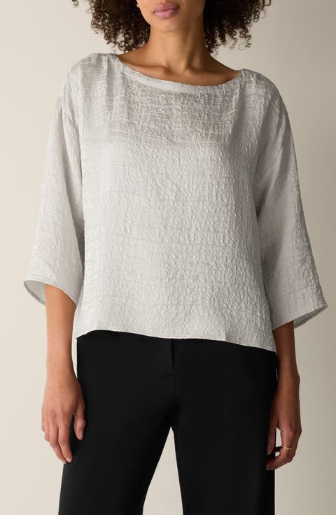 Boxy Silk Top