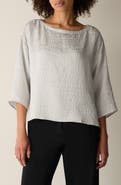 Eileen Fisher Boxy Silk Top