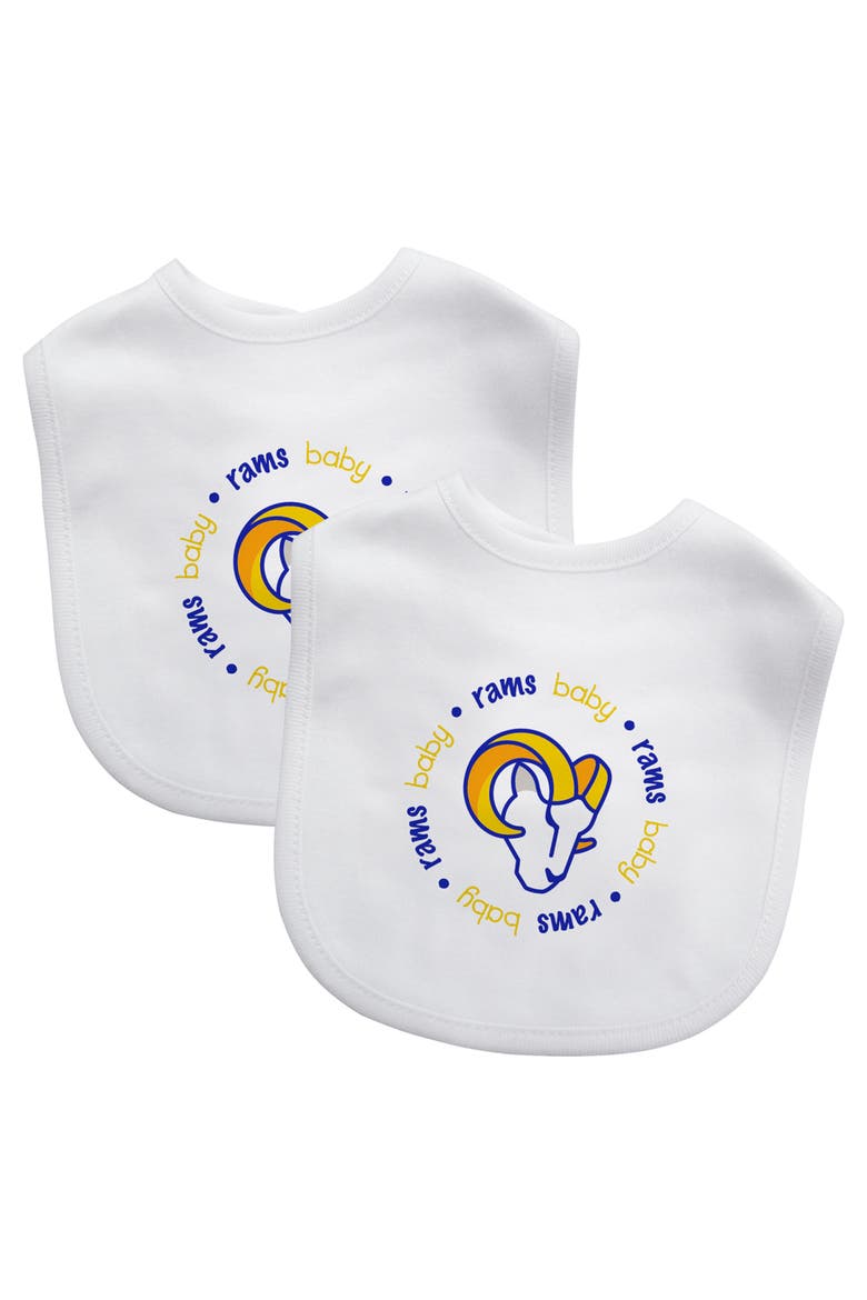 Los Angeles Rams - Baby Bibs 2-Pack, Main, color, White