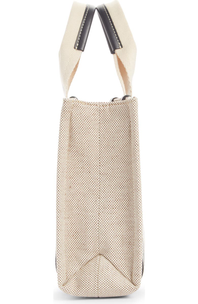 Chloé Mini Woody Logo Strap Canvas Tote, Alternate, color,
