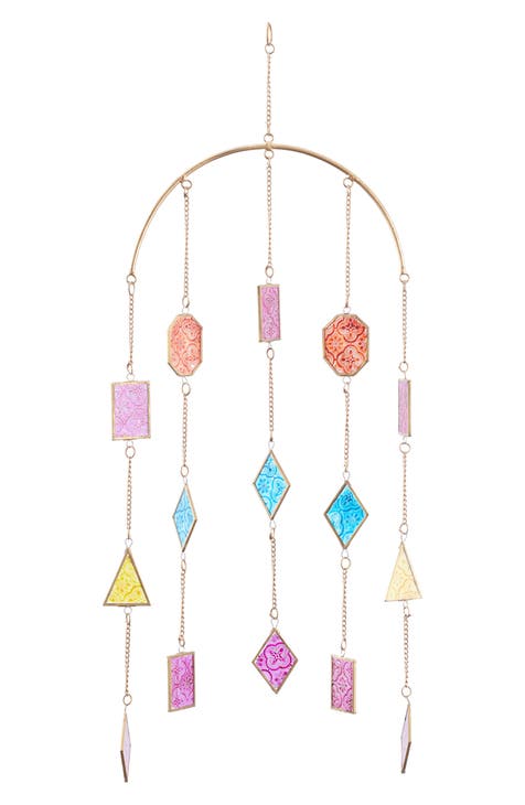 Multicolored Glass Windchime