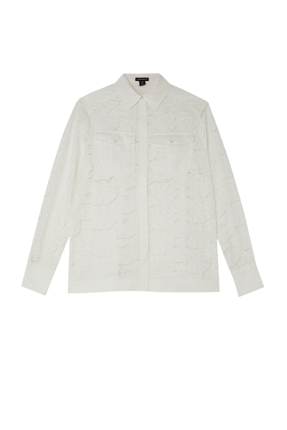 Cotton Cutwork Woven Shirt - image 2