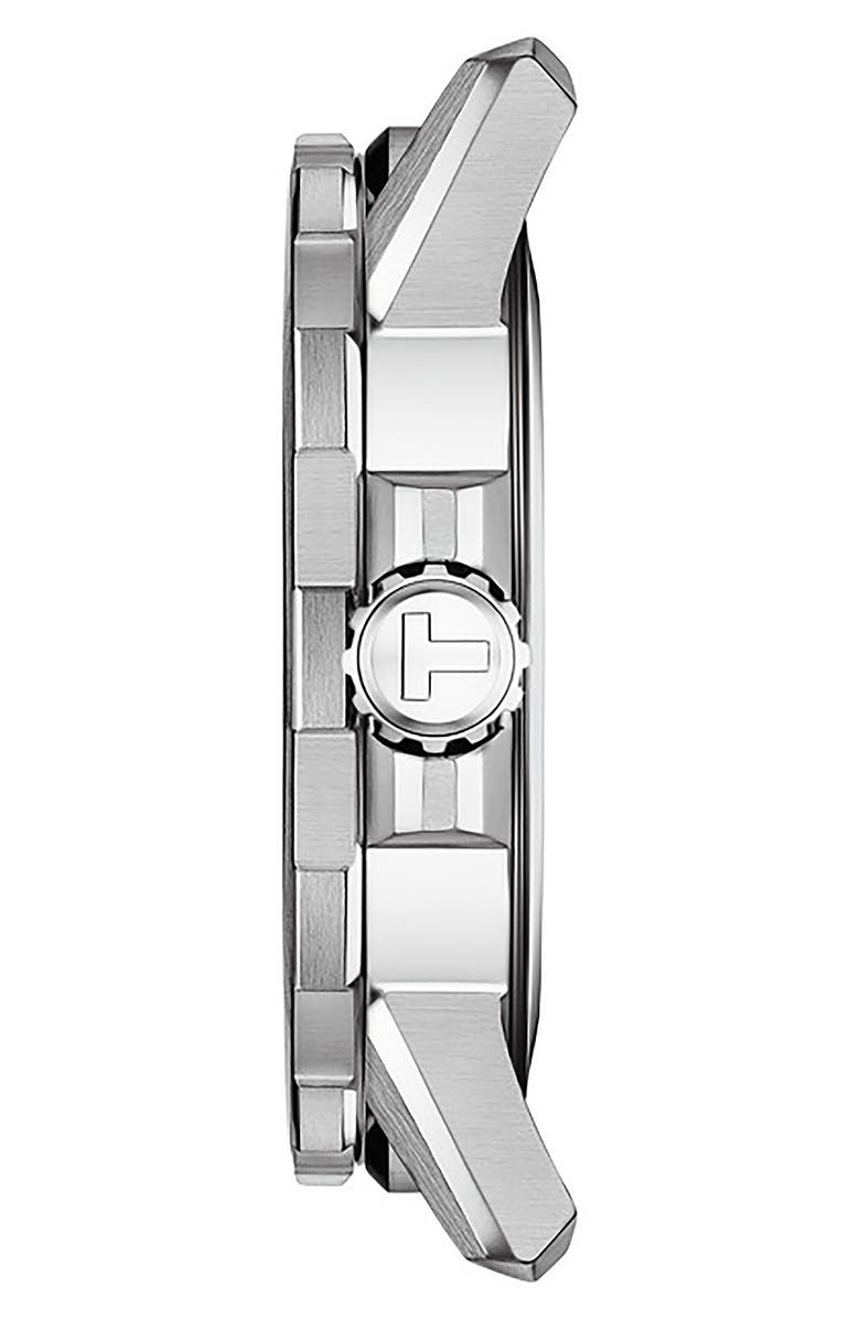 Tissot Supersport Qua Leather Strap Watch, 44mm, Alternate, color, 