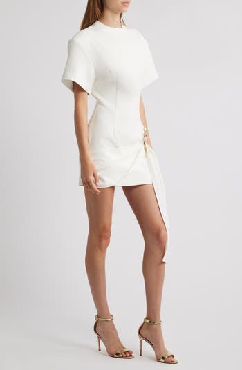 Martini Draped Belt Minidress