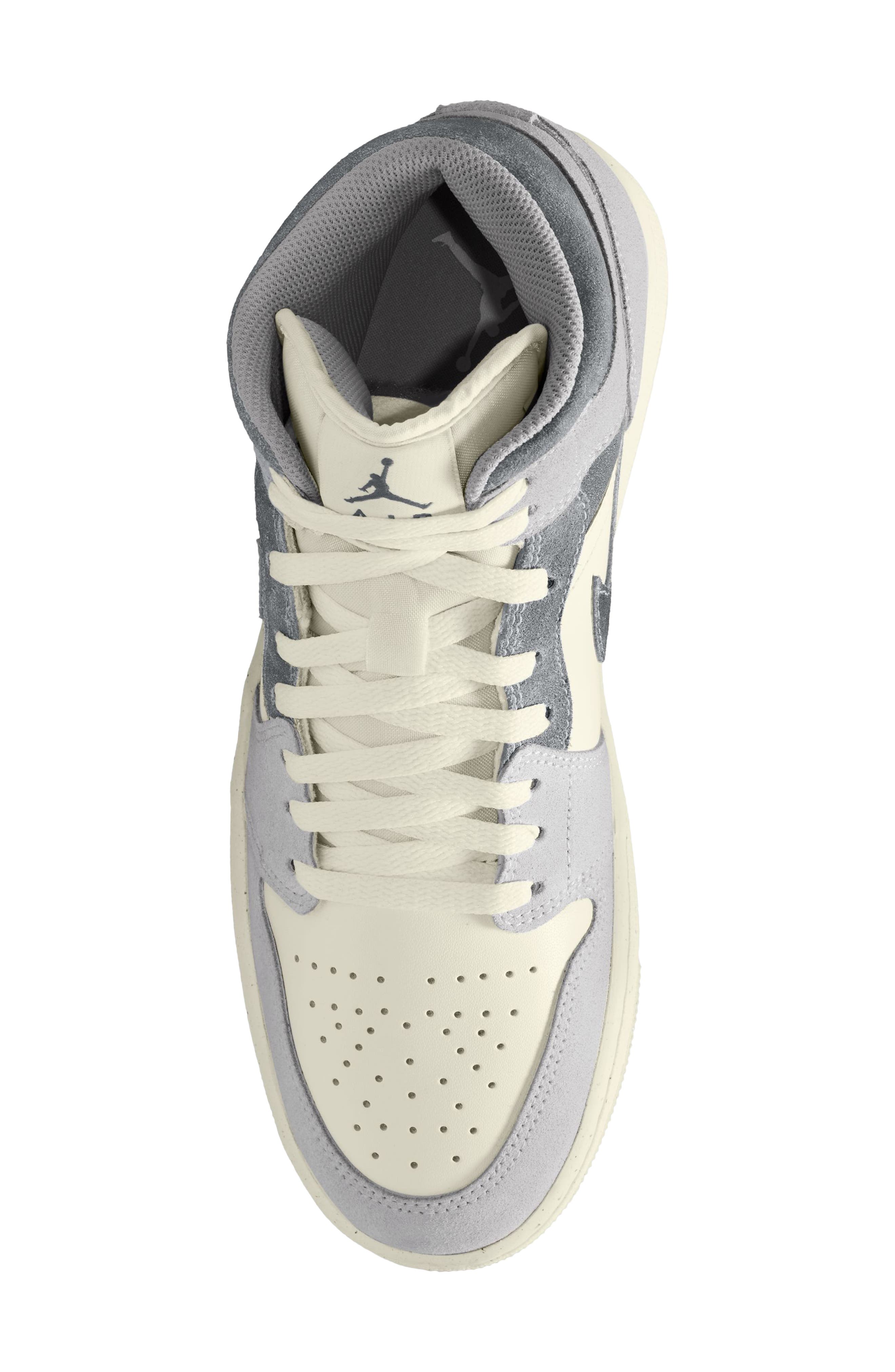 Air Jordan 1 '07 Mid Basketball Sneaker, Alternate, color, NEUTRAL GREY/ SMOKE GREY/ SAIL