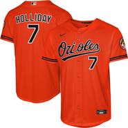 Nike Youth Nike Jackson Holliday Orange Baltimore Orioles Alternate 2 Stadium Player Jersey
