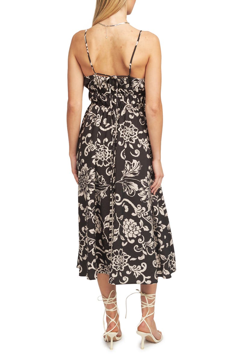 En Saison Carmen Print Sleeveless Midi Dress, Alternate, color,