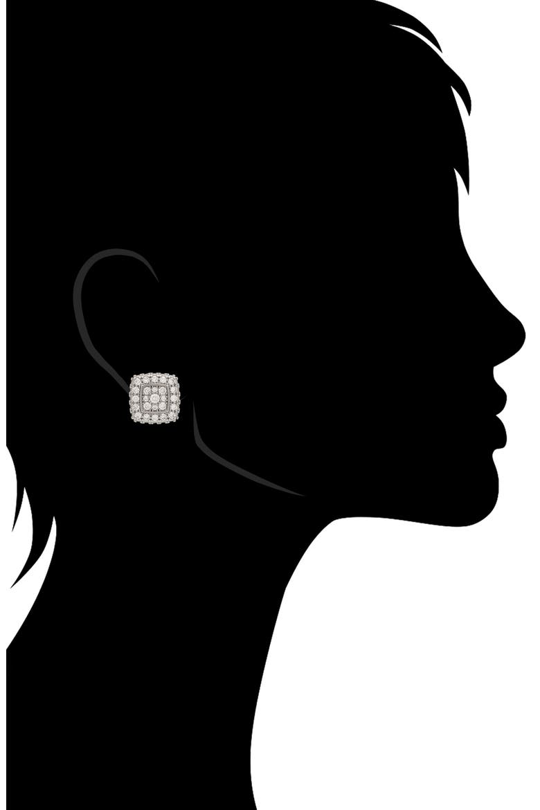 Cubic Zirconia Stud Earrings, Alternate, color, WHITE RHODIUM CZ