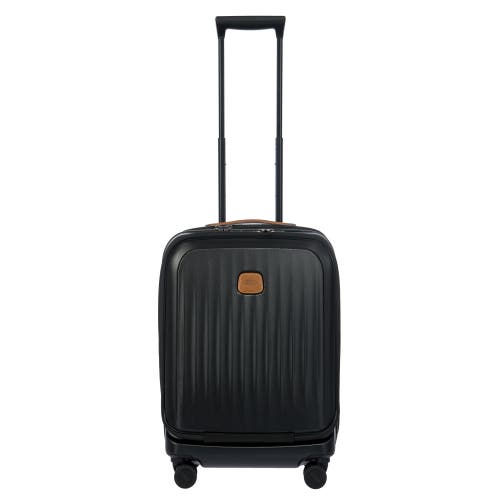 Bric's Taormina 21" Carry-on Expandable Spinner With Pocket In Black