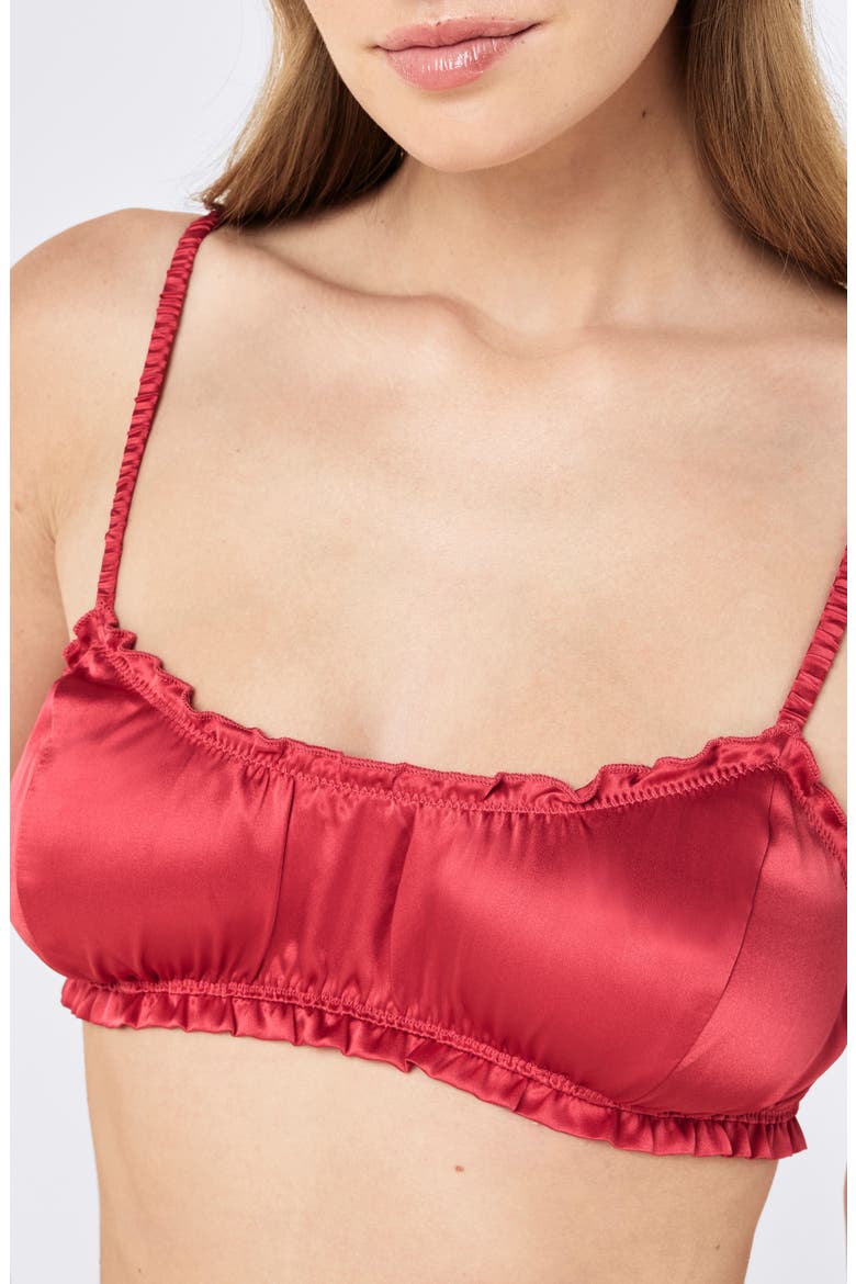 Audrey Mulberry Silk Bralette, Alternate, color, AMOUR ROSE
