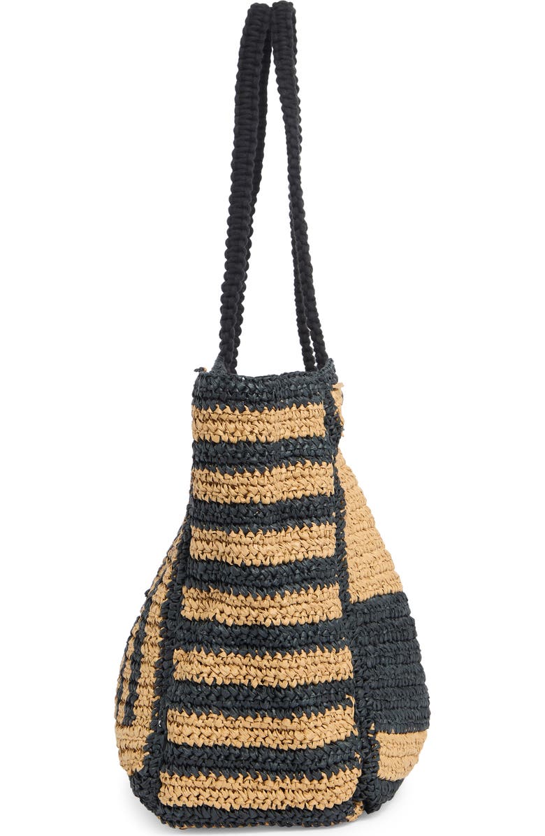 Collection XIIX Stripe Raffia Tote Bag, Alternate, color, Natural Multi