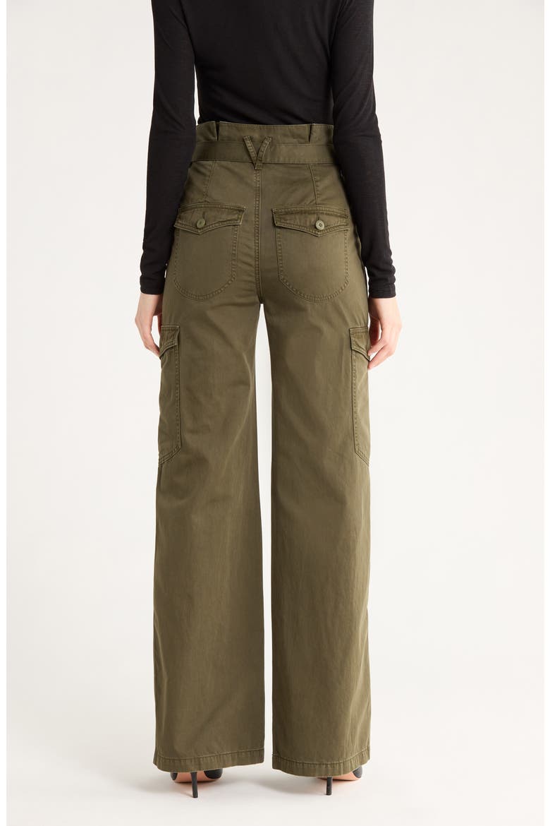 Damara Belted Wide Leg Cargo Pants, Alternate, color, CYPRESS