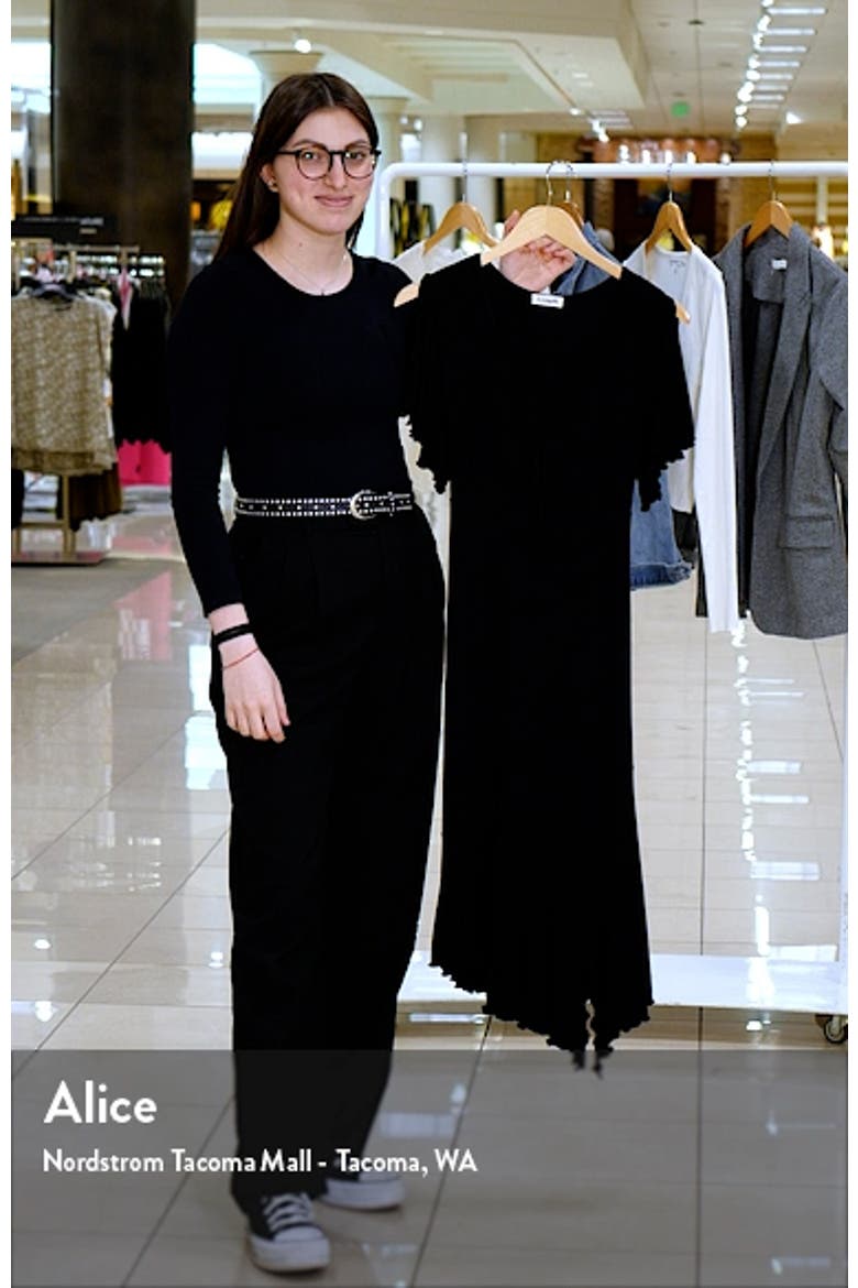 Flouncy Tie Front Asymmetric Hem Sheath Dress video