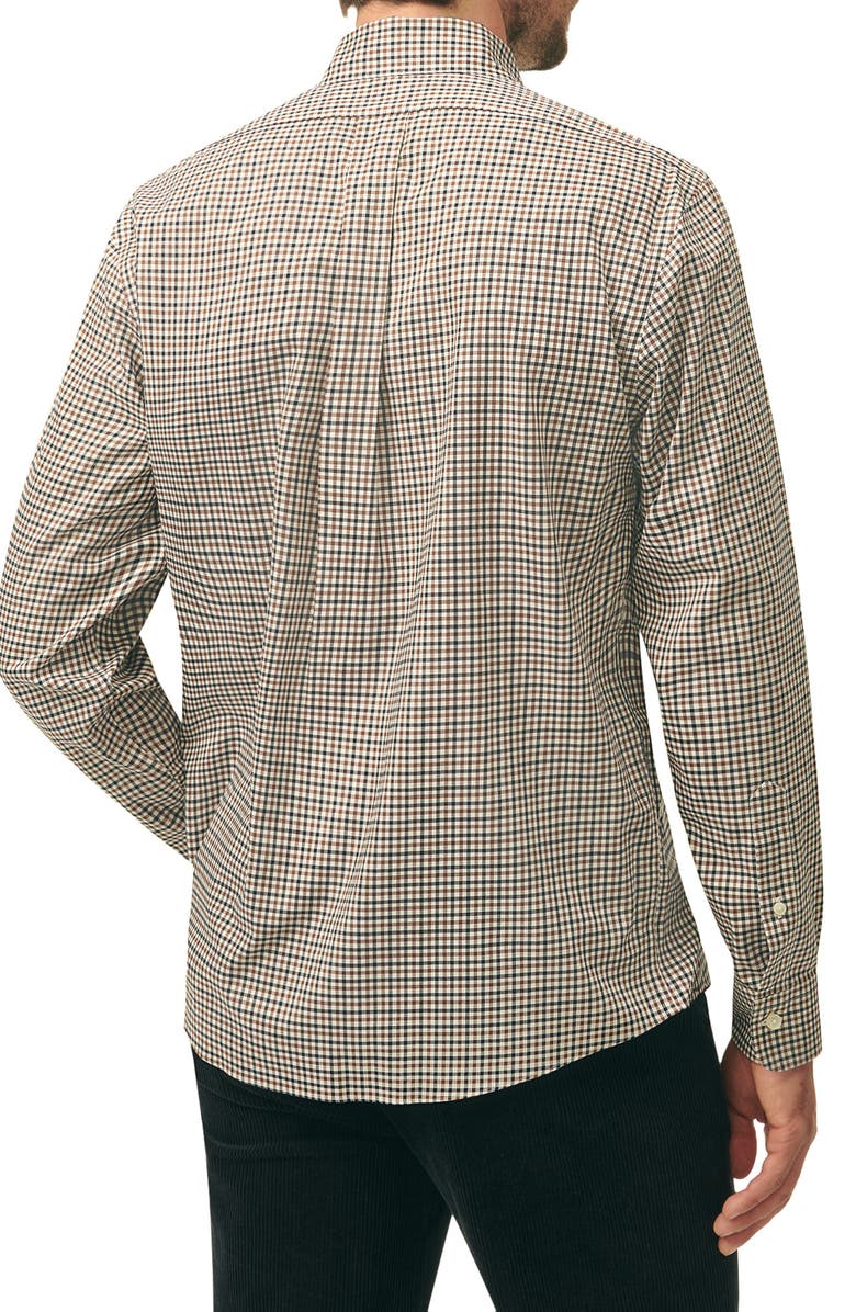 Brooks Brothers Fall Check Regular Fit Non-Iron Stretch Button-Down Shirt, Alternate, color,
