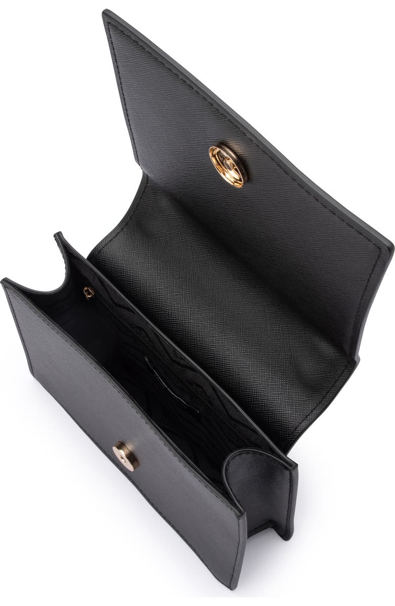 Olga Berg Katie Top Handle Bag, Alternate, color, Black