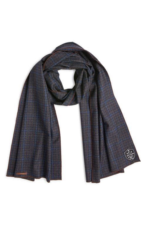 CLIFTON WILSON Wool Scarf in Black 