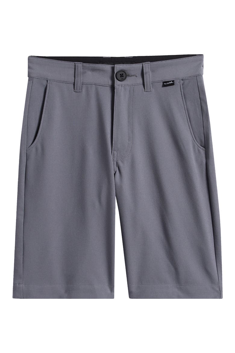 Kids' Wanderlust Flat Front Stretch Shorts, Main, color, QUIET SHADE