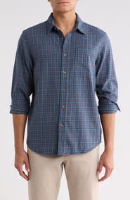 14th & Union Plaid Flannel Button-Up Shirt