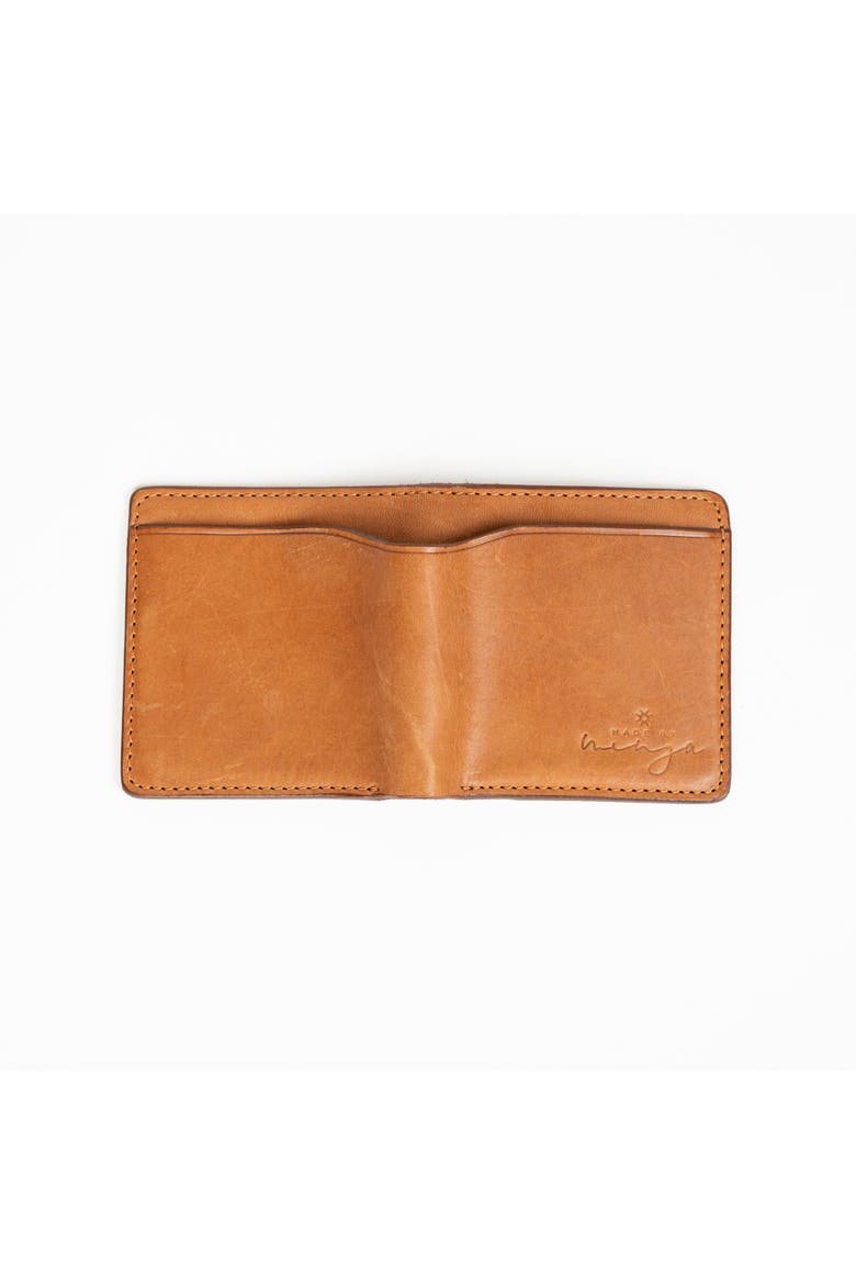 Leather Foldable Wallet, Main, color, Honey
