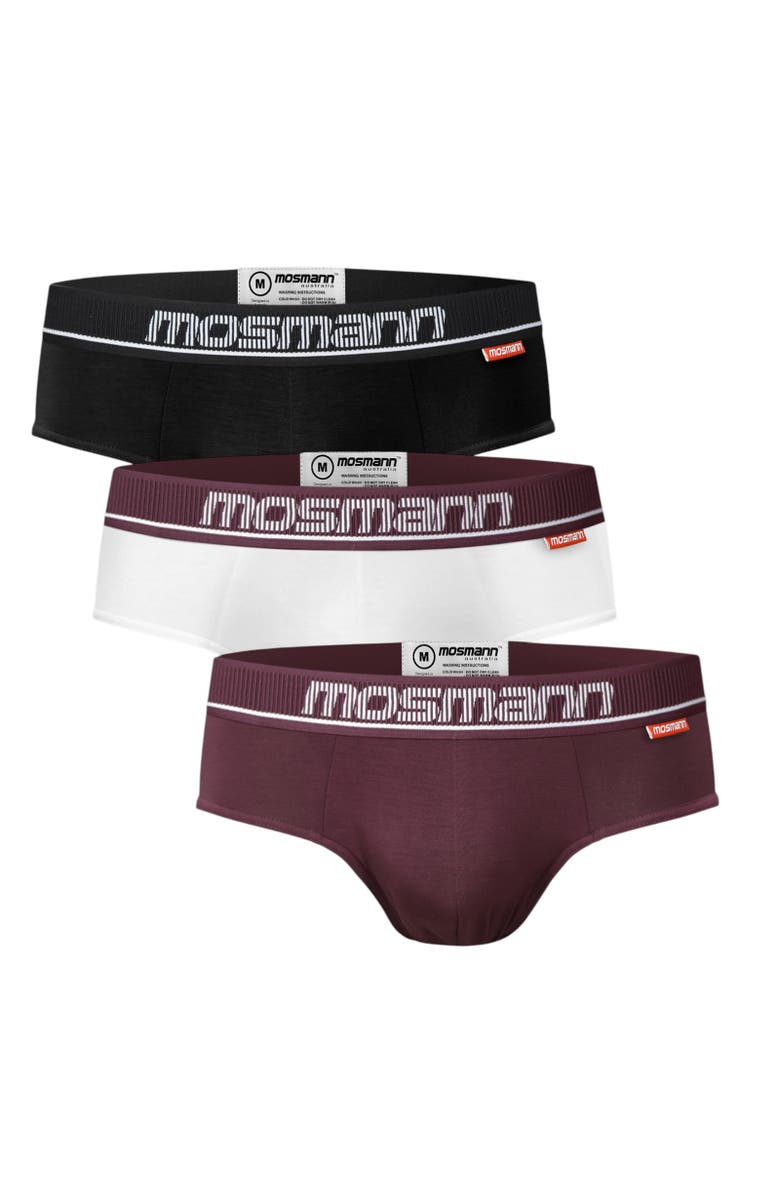 Mosmann Australia Men's 3-Pack Comfort Core Briefs, Main, color, Multi