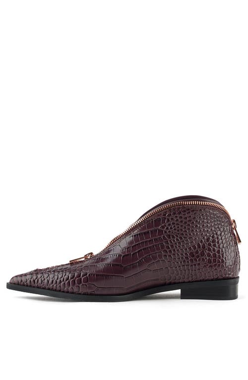 United Nude Stacy Lo Boot In Burgundy