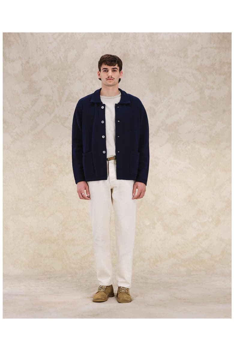 Beta Merino Wool Cardigan, Alternate, color, NAVY BLUE