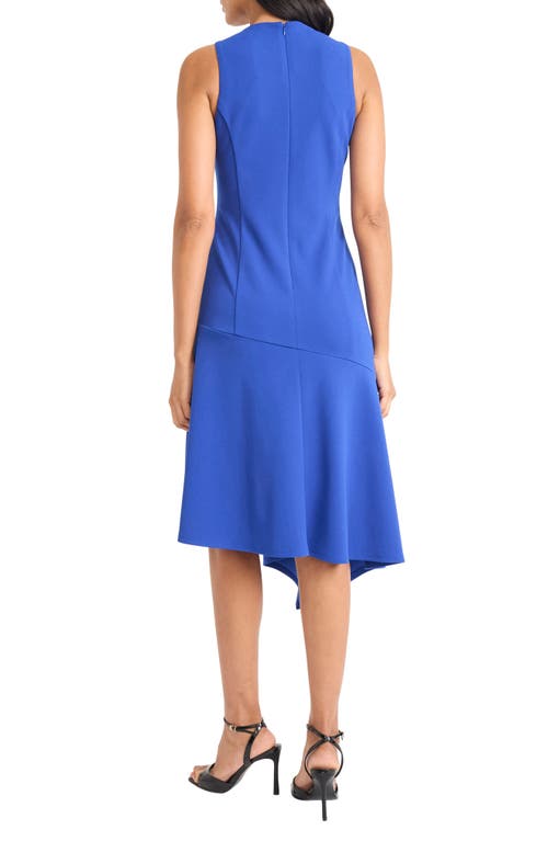 Maggy London Sleeveless Asymmetric Hem Midi Dress