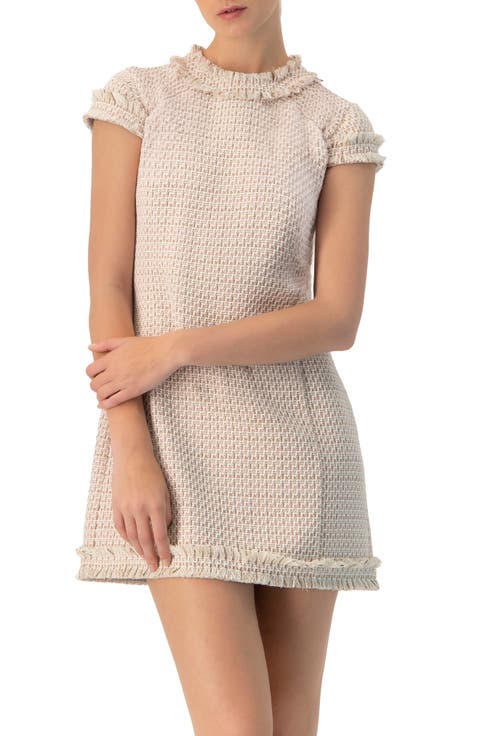 Frayed Hem Short Dress