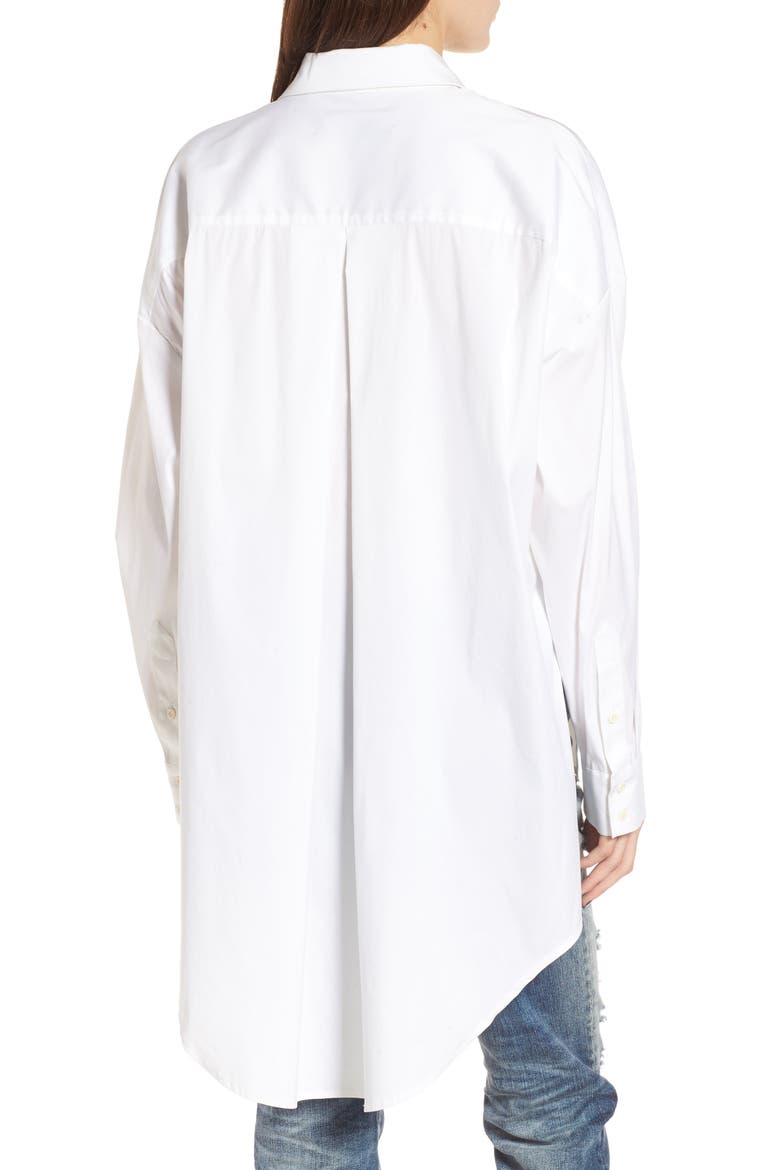 Asymmetrical Shirt, Alternate, color, BRIGHT WHITE