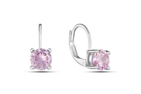 Pink Lever-back Earrings