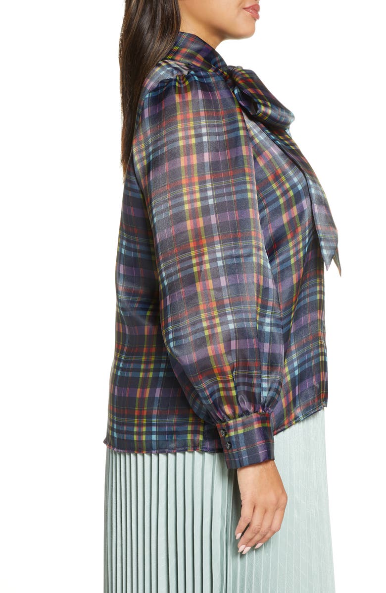 Halogen<sup>®</sup> x Atlantic-Pacific Bow Collar Blouse, Alternate, color, 