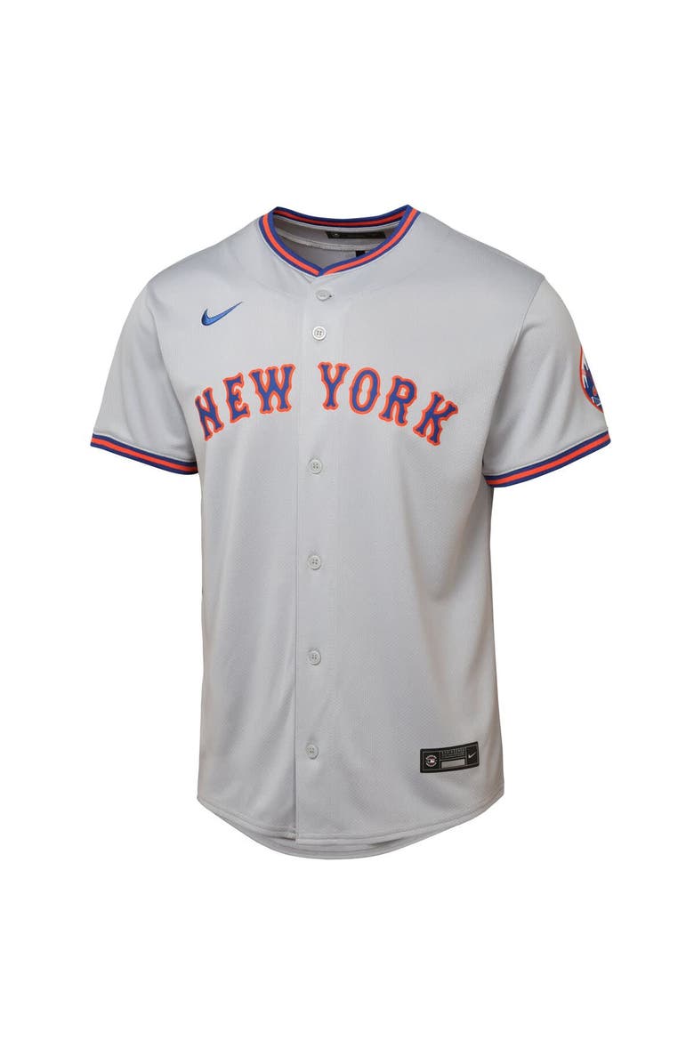 Nike Youth Gray New York Mets Road Limited Jersey, Alternate, color, Gray