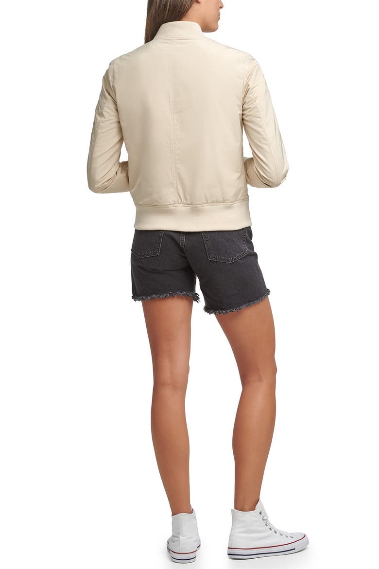MA-1 Satin Bomber Jacket, Alternate, color, SAND