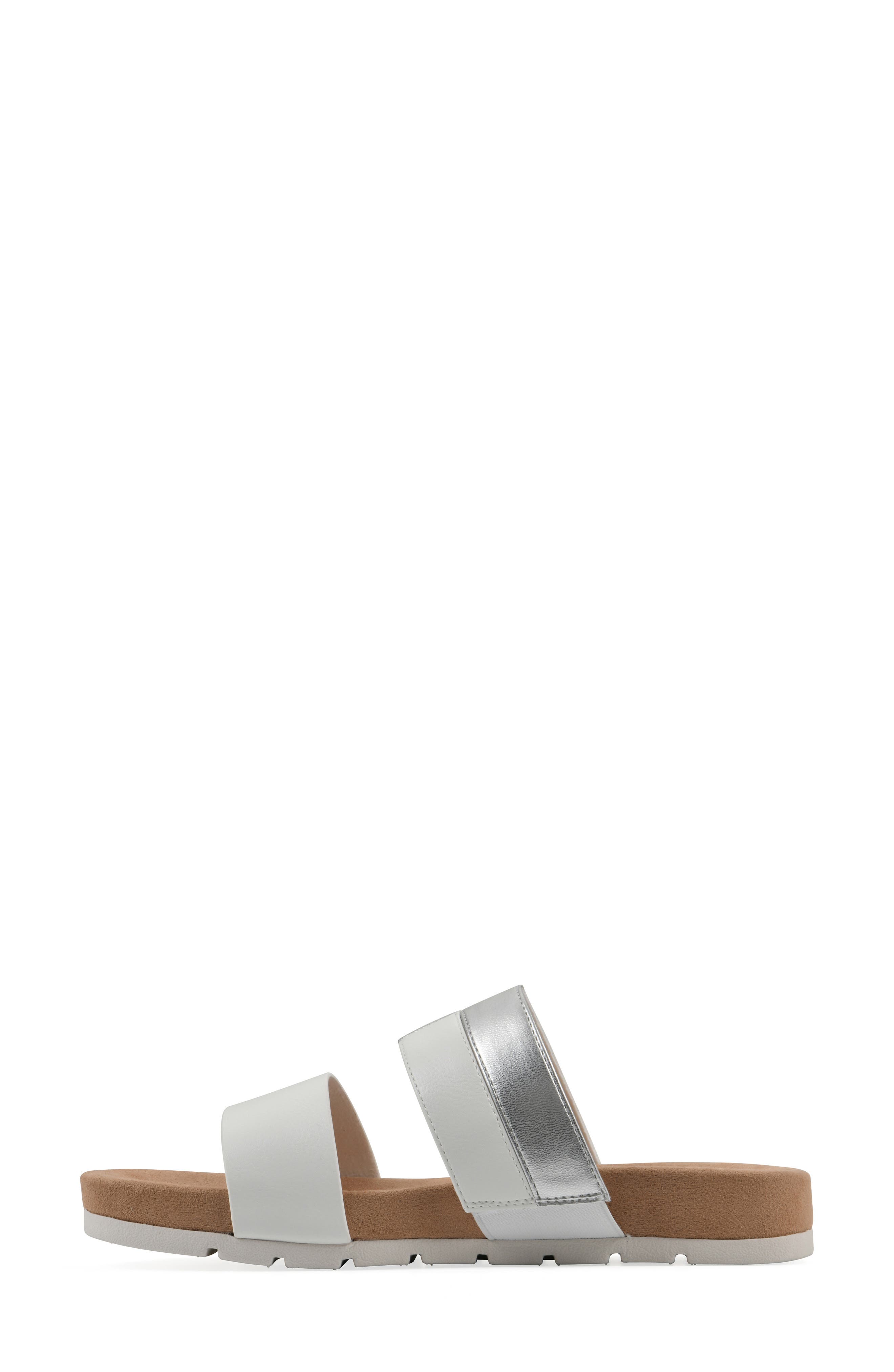 Tammy Slide Sandal, Alternate, color, WHITE SMOOTH