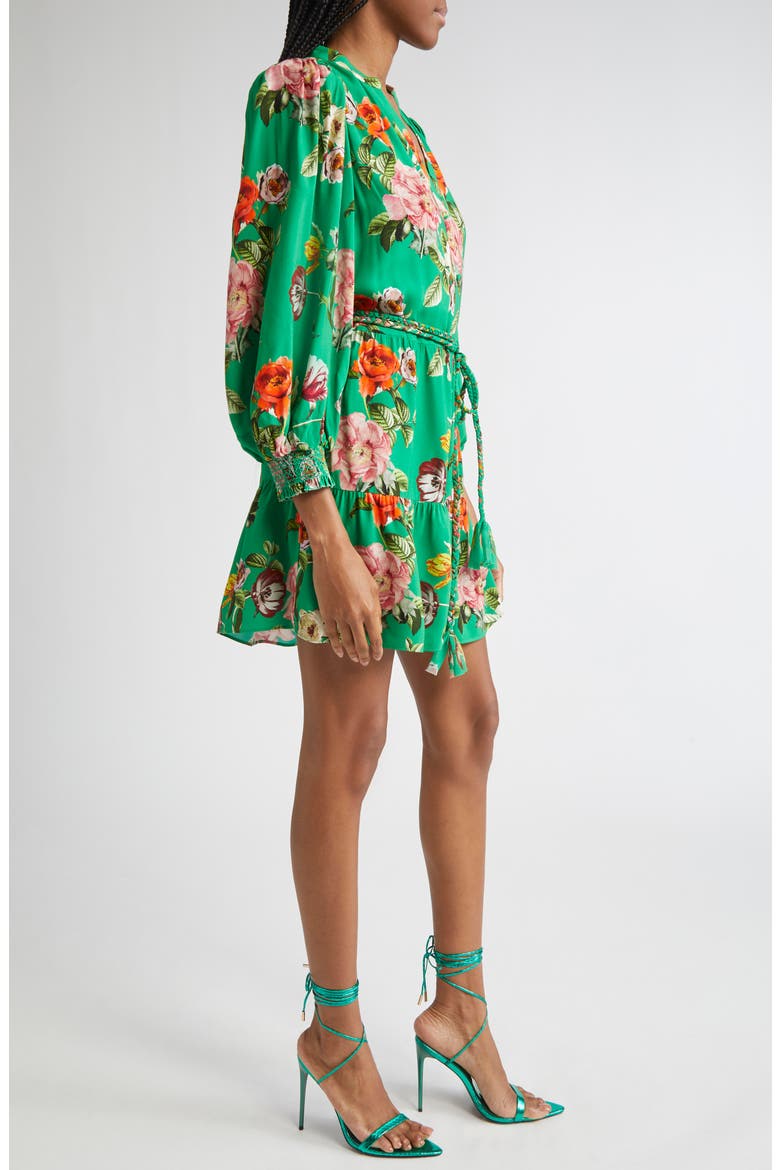 Antonette Floral Belted Minidress, Alternate, color, HAMPTONS FLORAL LARGE