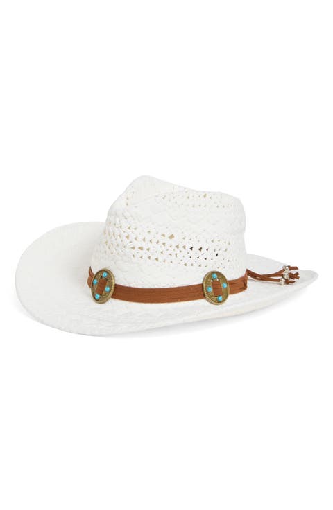 Embellished Braided Band Cowboy Hat